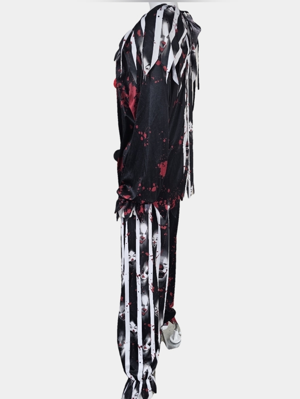 Spirit Scary Clown 3 Piece Halloween Costume Size L - Picture 3 of 9